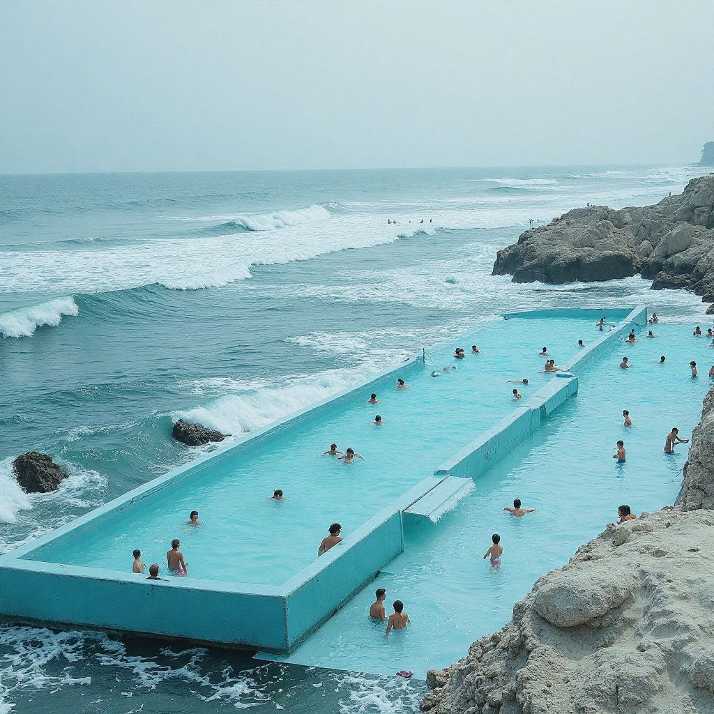 Wave pool attraction